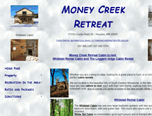 Tablet Screenshot of moneycreekretreat.com